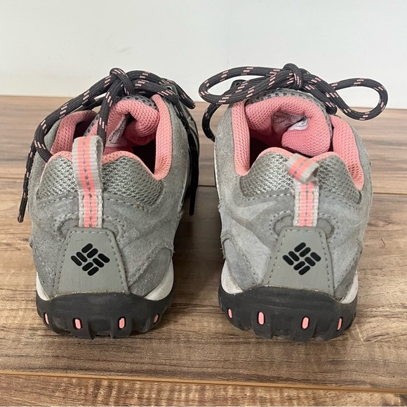 Columbia Gray & Pink Waterproof Low Hiking Shoe Techlite Omni-Grip Sole Size 6.5 - Picture 5 of 10